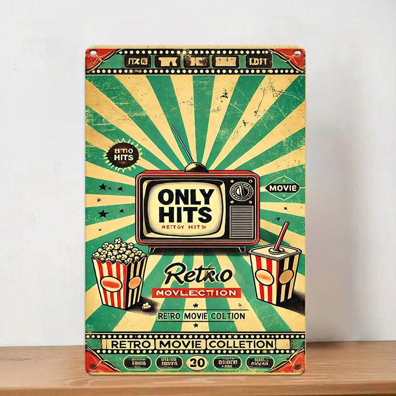 Vintage Collectible Tins - Retro Movie Collection Poster Vintage Metal