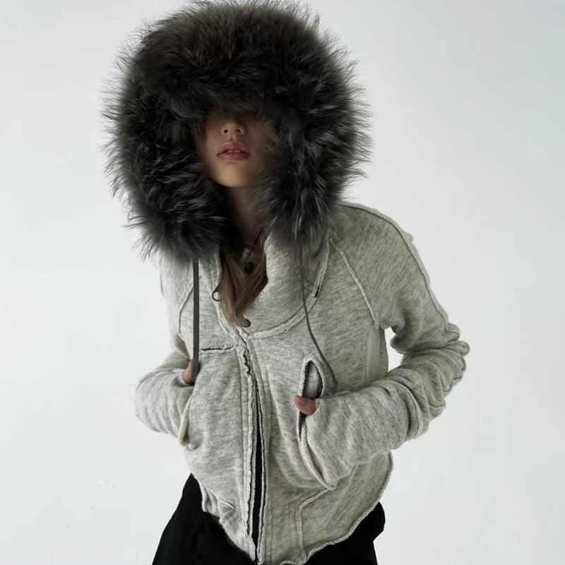 Vintage Zip Hoodie - Vintage Fashion Zip Up Women Sweatshirts