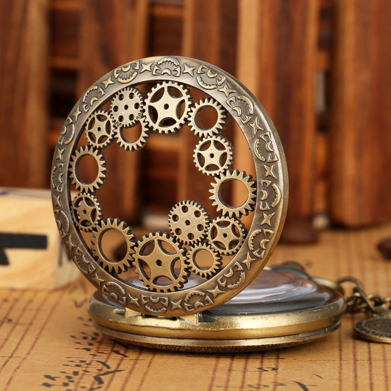 Vintage Watch Crystal - Necklace With Pendant Vintage Pocket Watch
