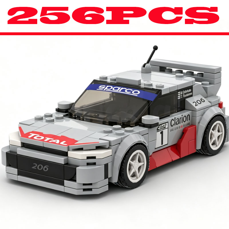 Vintage Collectible Toy Cars - Vintage Rally Race Car Building Blocks