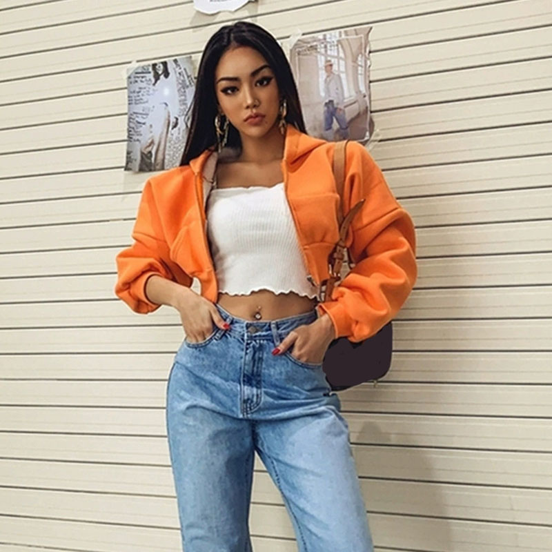 Cropped Zip Up Hoodies Women S - đánh giá và giá Vintage Zip Hoodie