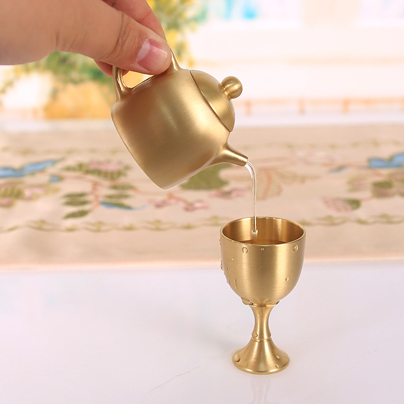 Brass Mini Teapot, Chinese Sty - đánh giá và giá Vintage Collectible Furniture