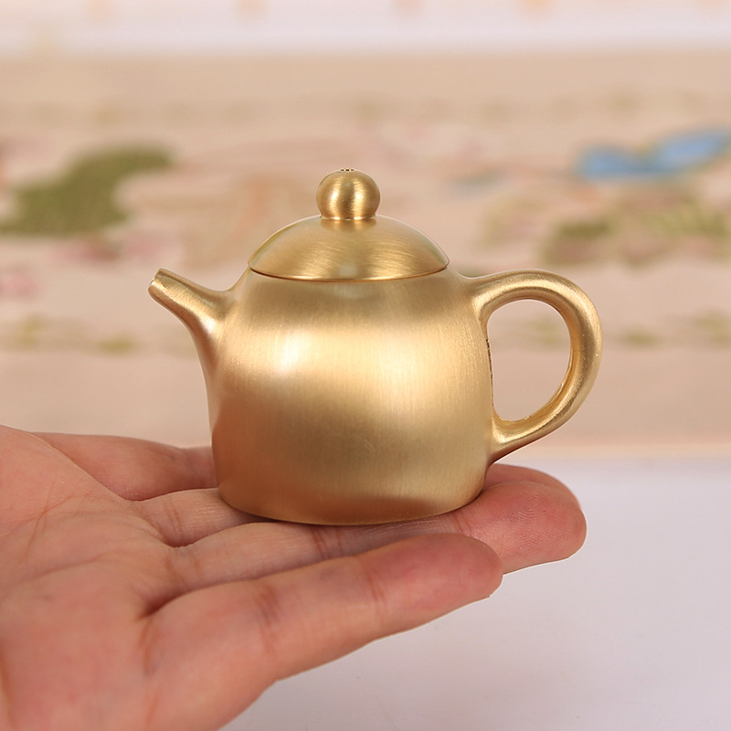 Brass Mini Teapot, Chinese Sty - đánh giá và giá Vintage Collectible Furniture