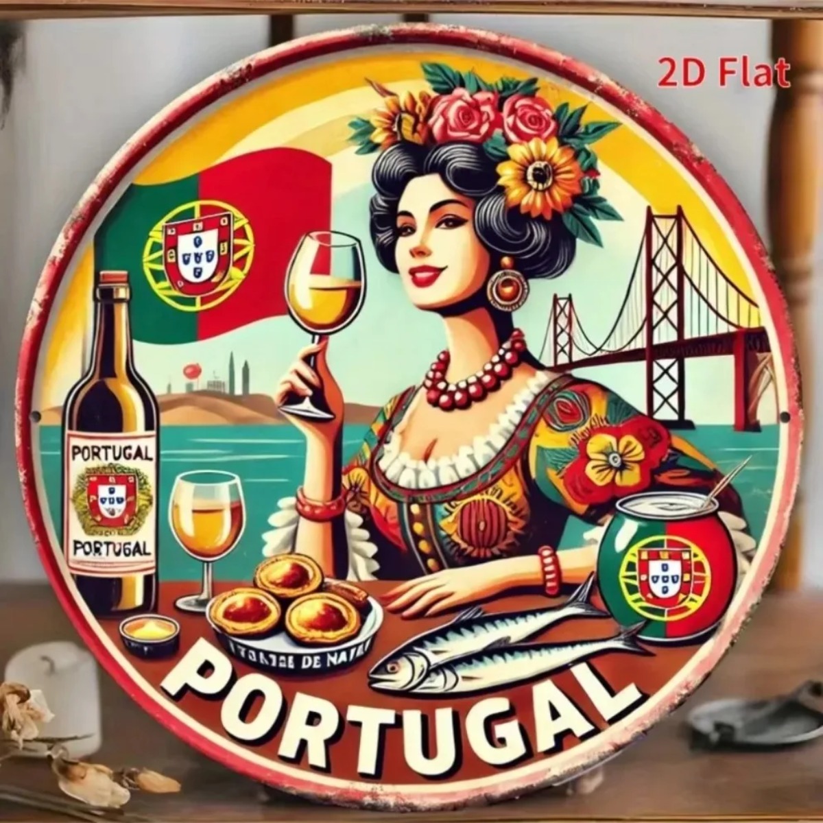 Vintage Retro Round Metal Tin  - đánh giá và giá Vintage Collectible Tins