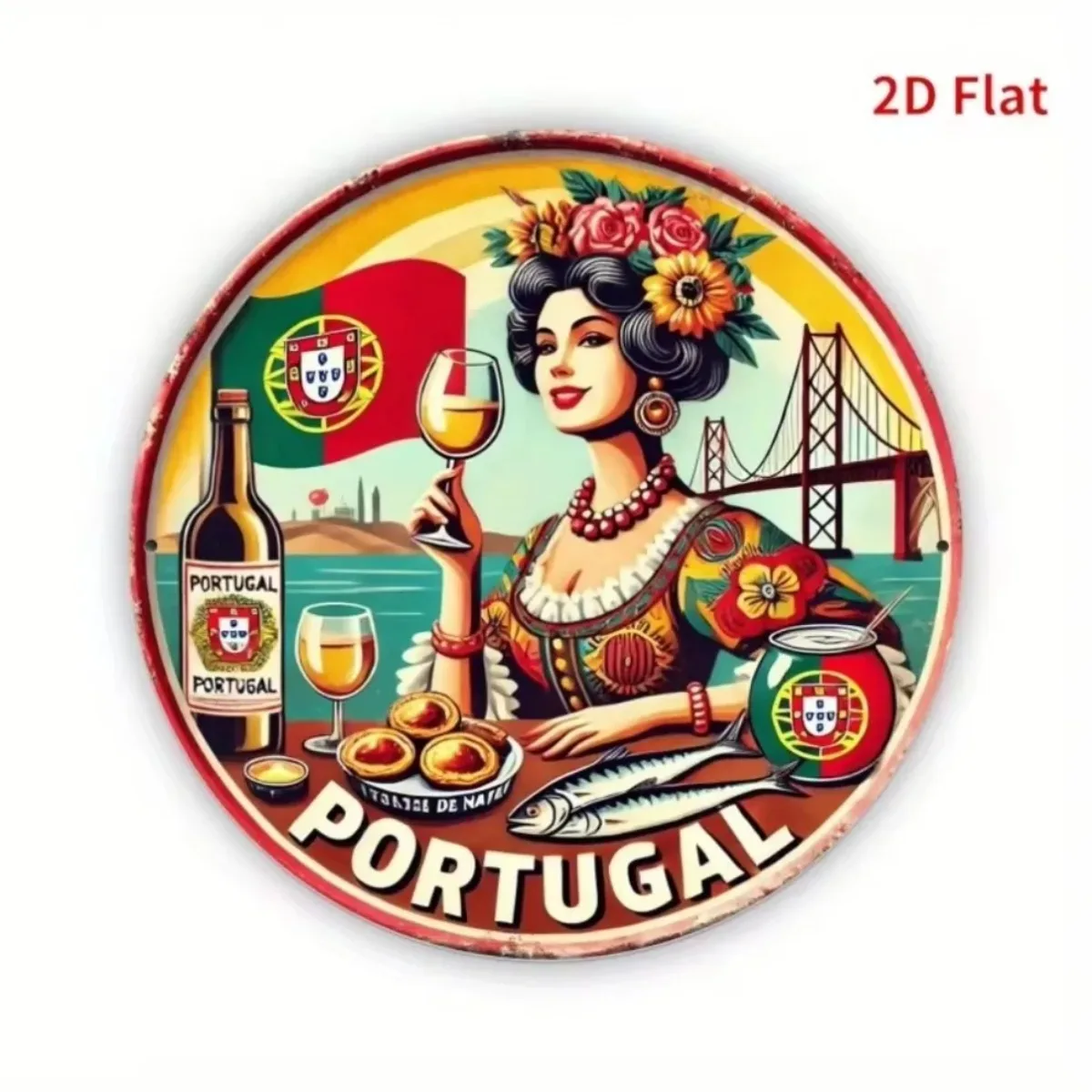 Vintage Retro Round Metal Tin  - đánh giá và giá Vintage Collectible Tins