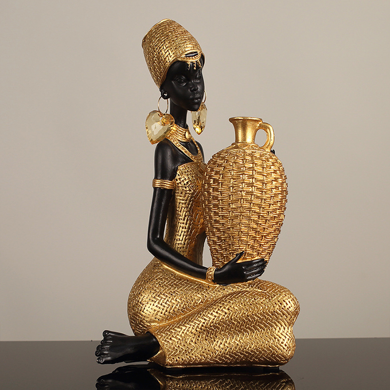African Girl Holding A Plate S - đánh giá và giá Vintage Collectible Furniture