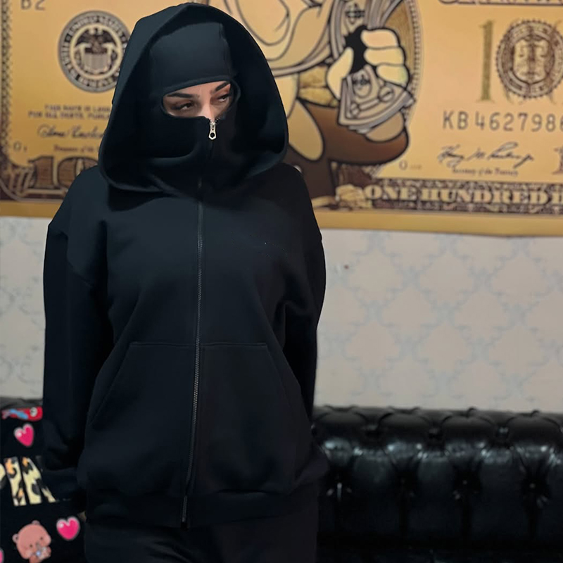 Full Zipper Harajuku Loose Wom - đánh giá và giá Vintage Zip Hoodie