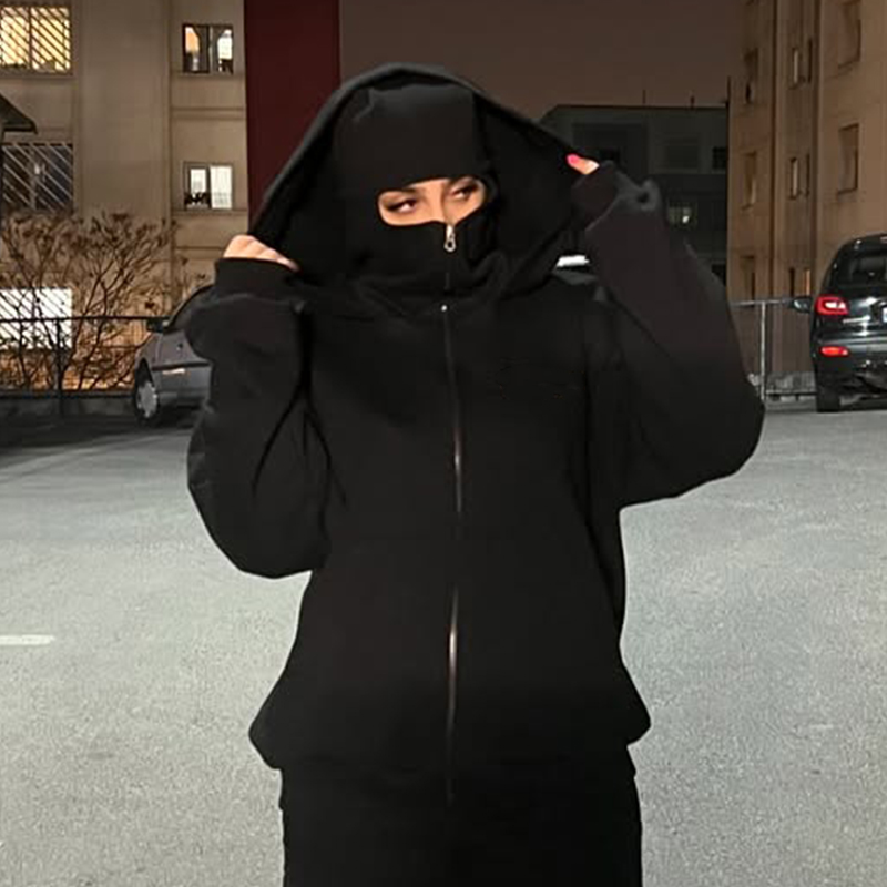 Full Zipper Harajuku Loose Wom - đánh giá và giá Vintage Zip Hoodie