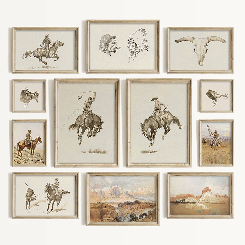 Southwestern Style Cowboy Wall - đánh giá và giá Vintage Toy Collector