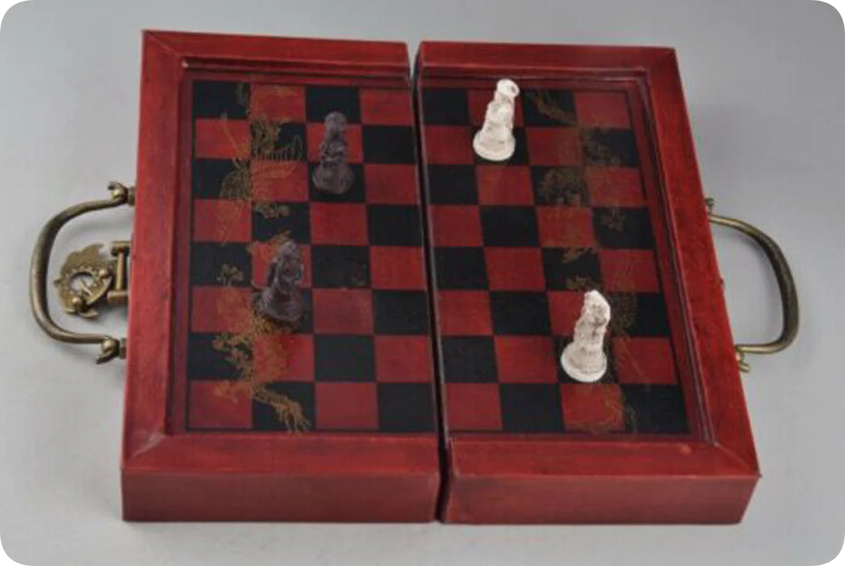 Foldable Vintage Chess Set Boa - đánh giá và giá Vintage Collectible Board Games