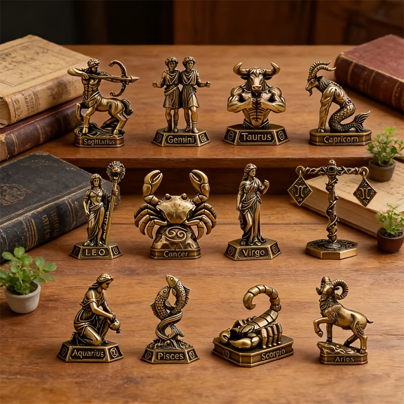 Handmade Brass Zodiac Ornament - đánh giá và giá Vintage Collectible Furniture