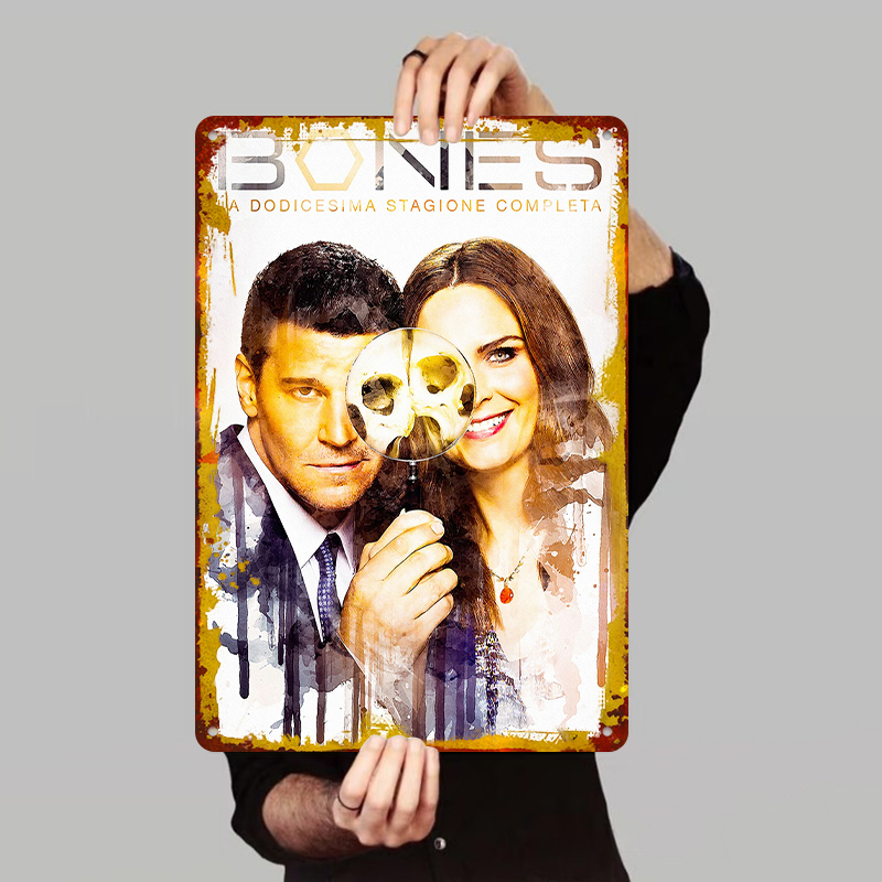Bones Season 12 Poster Metal T - đánh giá và giá Vintage Collectible Tins